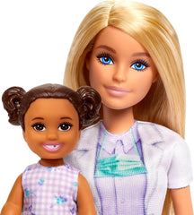 Barbie Dentist Doll With Blonde Fashion Doll, 1 Kid Doll, Medical Doctor Furniture & Accessories For Kids Ages 3+