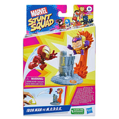 Marvel Stunt Squad 1.5-Inch Iron Man vs. M.O.D.O.K. Playset For Kids Ages 4 Years And Up