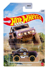 Hot Wheels Desert Rally Racing Series Custom Ford Bronco 1:64 Scale Car for Collectors