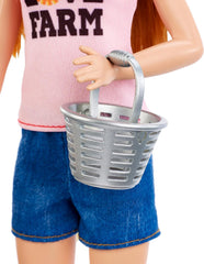 Barbie Red-Haired Career-Themed Chicken Farmer Doll and Playset with Henhouse and More for Ages 3 Year and Up