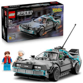 LEGO Speed Champions Time Machine from Back to The Future - Model Car Building Kit For Ages 9 Years & Up