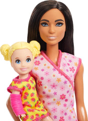 Barbie Pediatrician Doll and Doctor Playset with Purple Scrubs & Accessories for Kids Ages 3 Years and Up