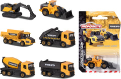 Majorette Volvo Construction Series With 6 Different Vehicle For Kids & Collectors Styles & Design May Vary