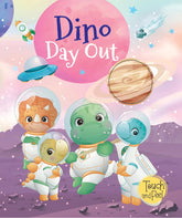 Booktopus Touch and Feel Board Book - Dino Day Out Sensory Book for Toddlers - Textured Baby Books for 4+