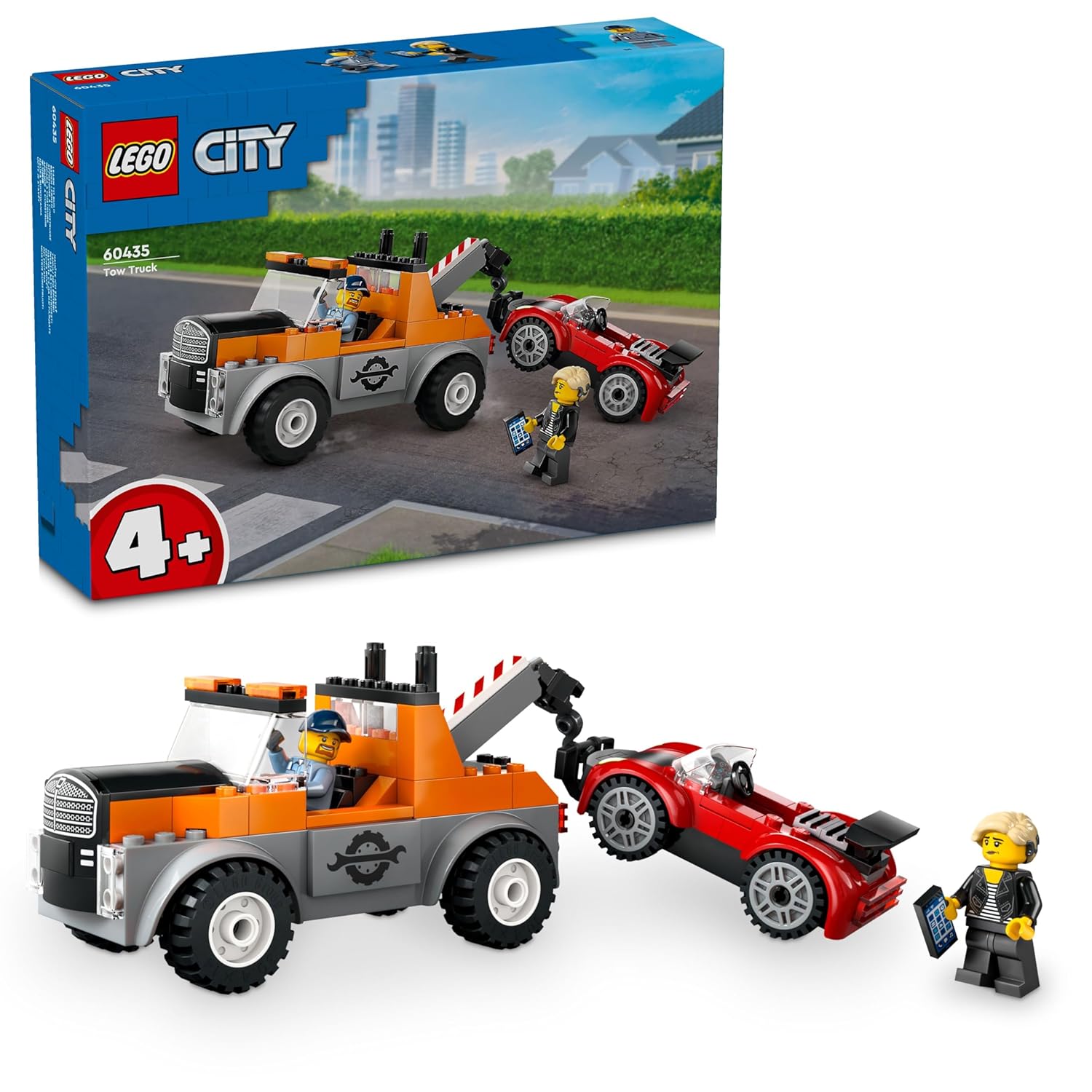LEGO City Tow Truck and Sports Car Repair Toy Playset Set Kit for Ages 4+
