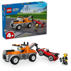 LEGO City Tow Truck and Sports Car Repair Toy Playset Set Kit for Ages 4+