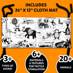 Skillmatics High Contrast Sensory Cloth Mat for Toddlers