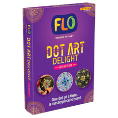 FLO Toys Dot Art Delight Craft Activity Box, Diy Hobby Craft Tools Kit For Kids Ages 8+