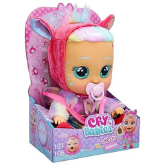 Cry Babies 12'' Dressy Hannah Doll With Tears And Sounds Feature For Baby and Toddlers Ages 18 Months and Up