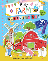 Booktopus Build It Activity Kit - At The Busy Farm Model Making Kit with Book - DIY Craft Kit for Kids 6+