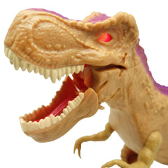 Dragon-I Mighty Megasaur Roaring T-Rex Dinosaur Action Figure for Kids Ages 3+, Brown