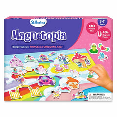 Skillmatics Creative Toy Magnetopia - Princess & Unicorn Land Interactive With 40+ Magnetic Pieces Learning Flash Card Game for Kids Ages 3 To 7 Years