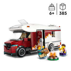 LEGO City Holiday Adventure Camper Van Vehicle Building Kit For Ages 6+