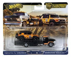 Hot Wheels Car Culture Team Transport Toyota FJ Cruiser 1:64 Scale Car & Transport Vehicle for Race Fans & Toy Car Collectors