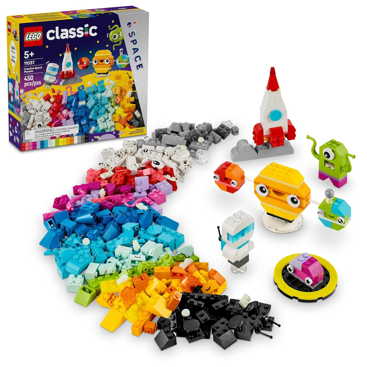 LEGO Classic Creative Space Planets Building Kit For Ages 5+