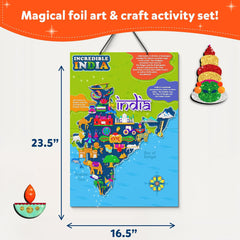 Skillmatics Foil Fun - Incredible India DIY Creative & Educational Activity Kit for Ages 4+