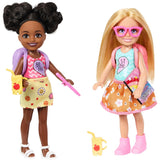 Barbie Chelsea Play Together Doll Pack with Best Friend Set of 2 Small Dolls in Removable Skirts & Shoes, Plus 7 Accessories for Kids Ages 3+
