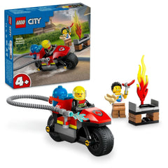 LEGO City Fire Rescue Motorcycle Building Kit For Ages 4+