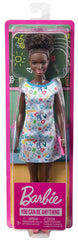 Barbie 12 inches Teacher Doll with Cute School Supply Print Fashion, Pink Ballet Flat Shoes & Notebook Accessory for Ages 3 Years & Up
