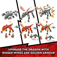 LEGO Ninjago Kai’s Fire Dragon EVO Building Kit for Ages 6+
