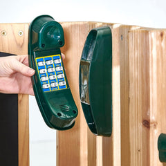 Plum Junior Activity Centre Swing and Slide Garden Play Set for Climbing - with Phone, Chalkboard, 4ft Slide, Baby Swing Seat - Children 12 Months+