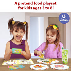 Skillmatics Let's Play Restaurant Pretend Play Food Playset With 30+ Magnetic Food Items for Kids Ages 3 To 8 Years
