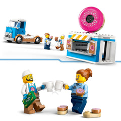 LEGO City Donut Truck Playset Vendor Vehicle Building Kit For Ages 5+