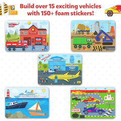 Skillmatics Tangram Twist - Off We Go! No Mess Sticker Art Puzzle For Ages 8+