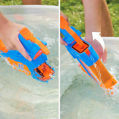 Nerf Super Soaker Flip Fill 4 Spray Styles Water Blaster with Large 890ml Water Tank Toy Pichkari for Holi Festival, for Kids Ages 6+