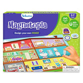 Skillmatics Creative Toy Magnetopia - Design Your Home Interactive Pretend Play Set With 60+ Magnetic Pieces for Kids Ages 3 To 7 Years