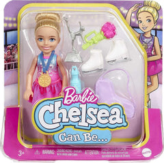 Barbie Chelsea Can Be 6 Inch Blonde Chelsea Ice Skater Doll Playset for Ages 3 Years Old & Up
