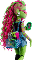 Monster High Venus Mcflytrap Fashion Doll With Pet Chewlian And Accessories For Ages 4+