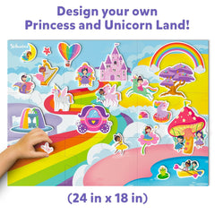 Skillmatics Creative Toy Magnetopia - Princess & Unicorn Land Interactive With 40+ Magnetic Pieces Learning Flash Card Game for Kids Ages 3 To 7 Years