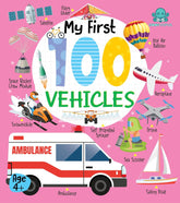 Booktopus Board Book - My First 100 Vehicles - Early Learning Picture Books for for Kids 4+