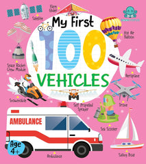 Booktopus Board Book - My First 100 Vehicles - Early Learning Picture Books for for Kids 4+