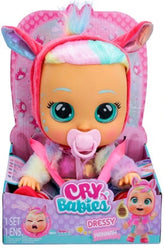 Cry Babies 12'' Dressy Hannah Doll With Tears And Sounds Feature For Baby and Toddlers Ages 18 Months and Up