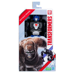 Transformers Toys Titan Changers Optimus Primal Action Figure - For Kids Ages 6 And Up, 11-Inch