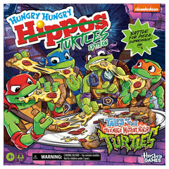 Hasbro Gaming Hungry Hungry Hippos: Teenage Mutant Ninja Turtles Edition Game for Ages Ages 4 and Up
