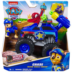 Paw Patrol Chase Rescue Wheels - Collectable Action Car Figure For Kids 3 Years and Above