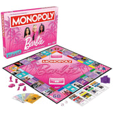 Monopoly Barbie Edition 2-6 Players Fun Family Board Game for Kids and Adults Ages 8+