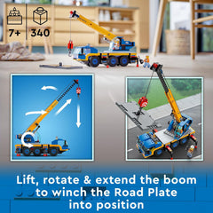 LEGO City Mobile Crane Building Kit For Ages 7+