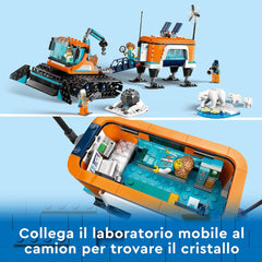 LEGO City Arctic Explorer Truck and Mobile Lab Building Kit For Ages 6+