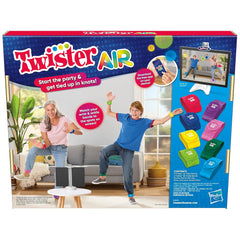 Hasbro Gaming Twister Air Game, App Play Game with Wrist and Ankle Bands Links to Smart Devices Active Party Games for Kids Ages 8+