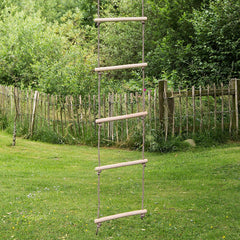 REZNOR 9 Feet Climbing Rope Ladder Ninja Ladder Ninja Warrior Slackline Ladder Rope Swing For Children, 9 Rungs