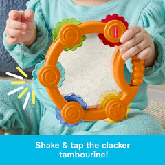 FISHER-PRICE Tambourine & Maracas Gift Set That Offers Shakin’, Rattlin’ and clackin’ Fun!