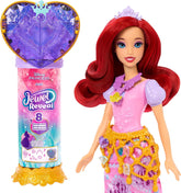 Disney Princess Jewel Reveal Ariel Fashion Doll with 8 Surprises Including Gem Box & Accessories for Kids Ages 3 Years & Up