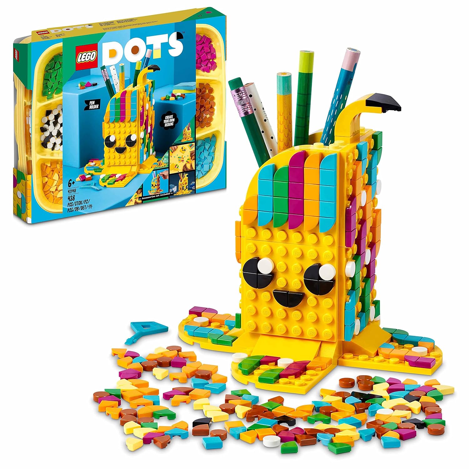 LEGO Dots Cute Banana Pen Holder DIY Craft Decoration Building Kit For Ages 6+