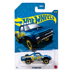 Hot Wheels 58th Anniversary Pearl & Chrome 2026 Blue-Gold 87 Dodge D100 Diecast Car
