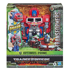 Transformers Rise of The Beasts Movie 9-inch Smash Changer Optimus Prime Action Figure for Ages 6 Years and up
