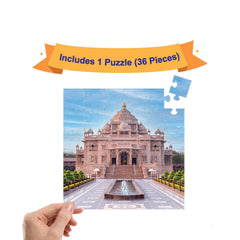 Mittimate Akshardham Mandir Jigsaw Puzzle – 36-Piece Cardboard Puzzle for Kids (Ages 4-6) | Fun, Learning & Perfect Birthday Gift